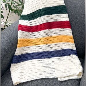 HBC Inspired Blanket, Handmade, Crochet
